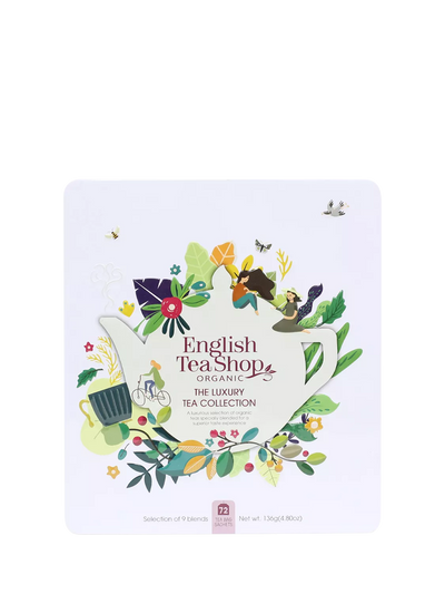 John Lewis Luxury Organic Tea Assortment Gift Tin 753g- Buy online at McGrocer