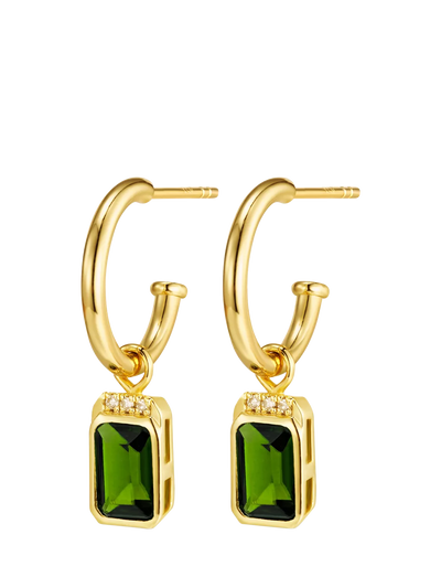 John Lewis DPT Antwerp Diopside Drop Earrings Gold- Buy online at McGrocer