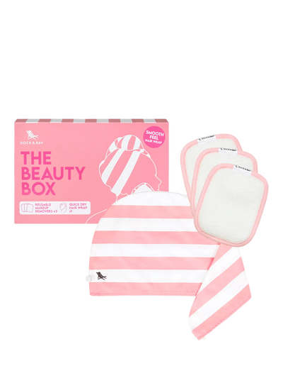 John Lewis Reusable Hair Wrap and Makeup Remover Pads Set in Gift Box- Buy online at McGrocer