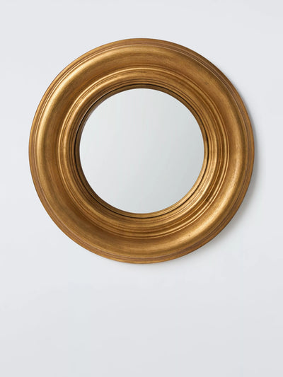 John Lewis John Lewis Georgian Round Convex Wall Mirror Gold 40cm- Buy online at McGrocer