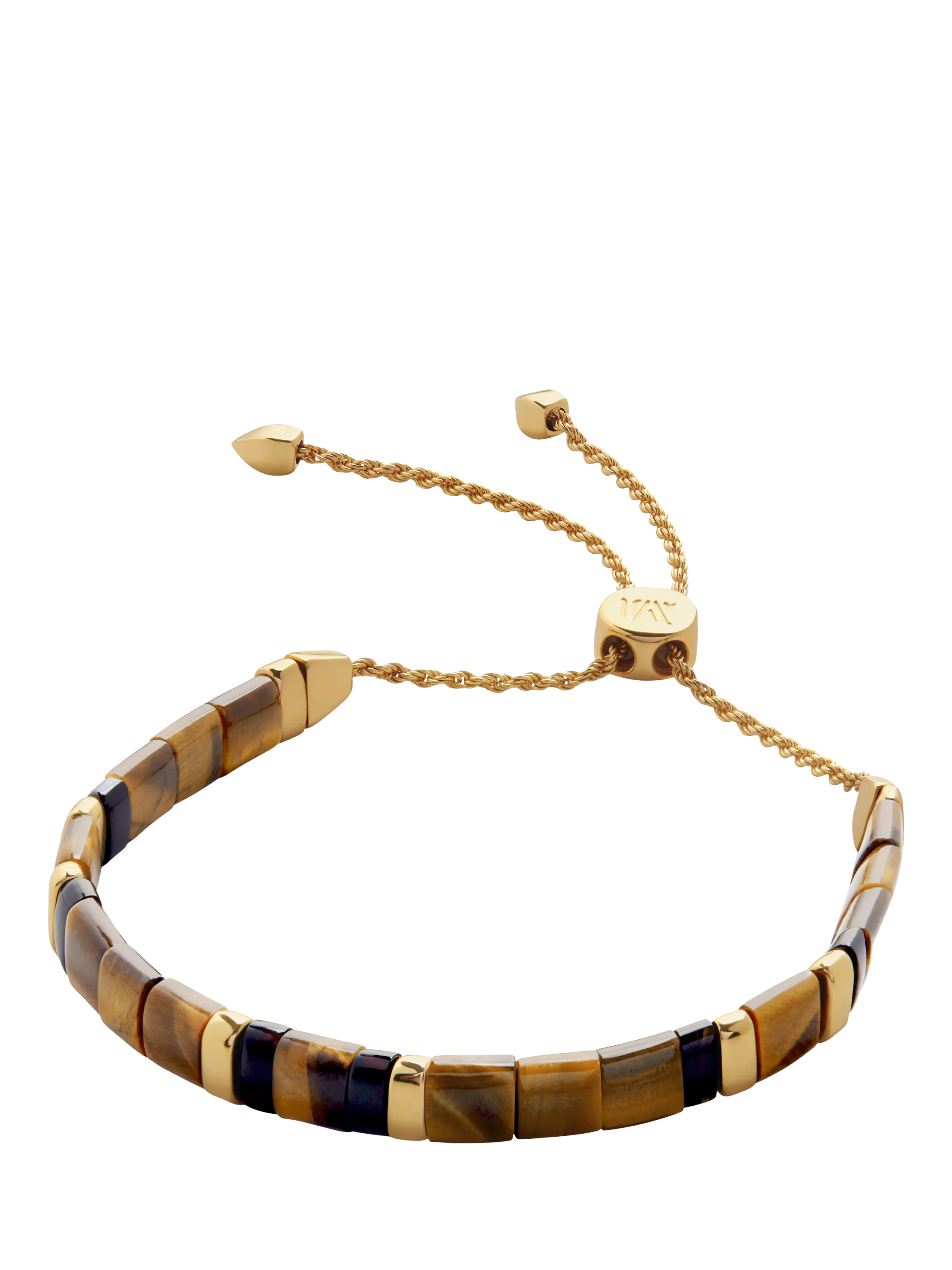 Monica Vinader Delphi gemstone friendship bracelet gold - British product