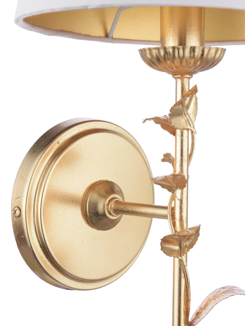 Laura Ashley Halton wall light gold, UK version