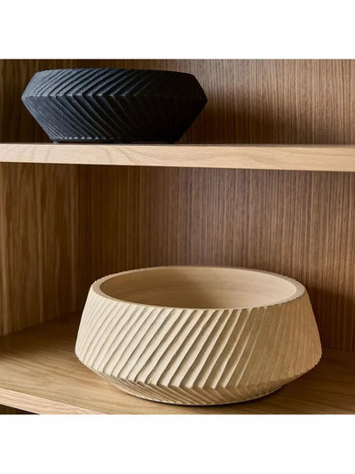 John Lewis west elm Asher Ceramic Bowl Ivory Large Serving Bowl 37cm- Buy online at McGrocer