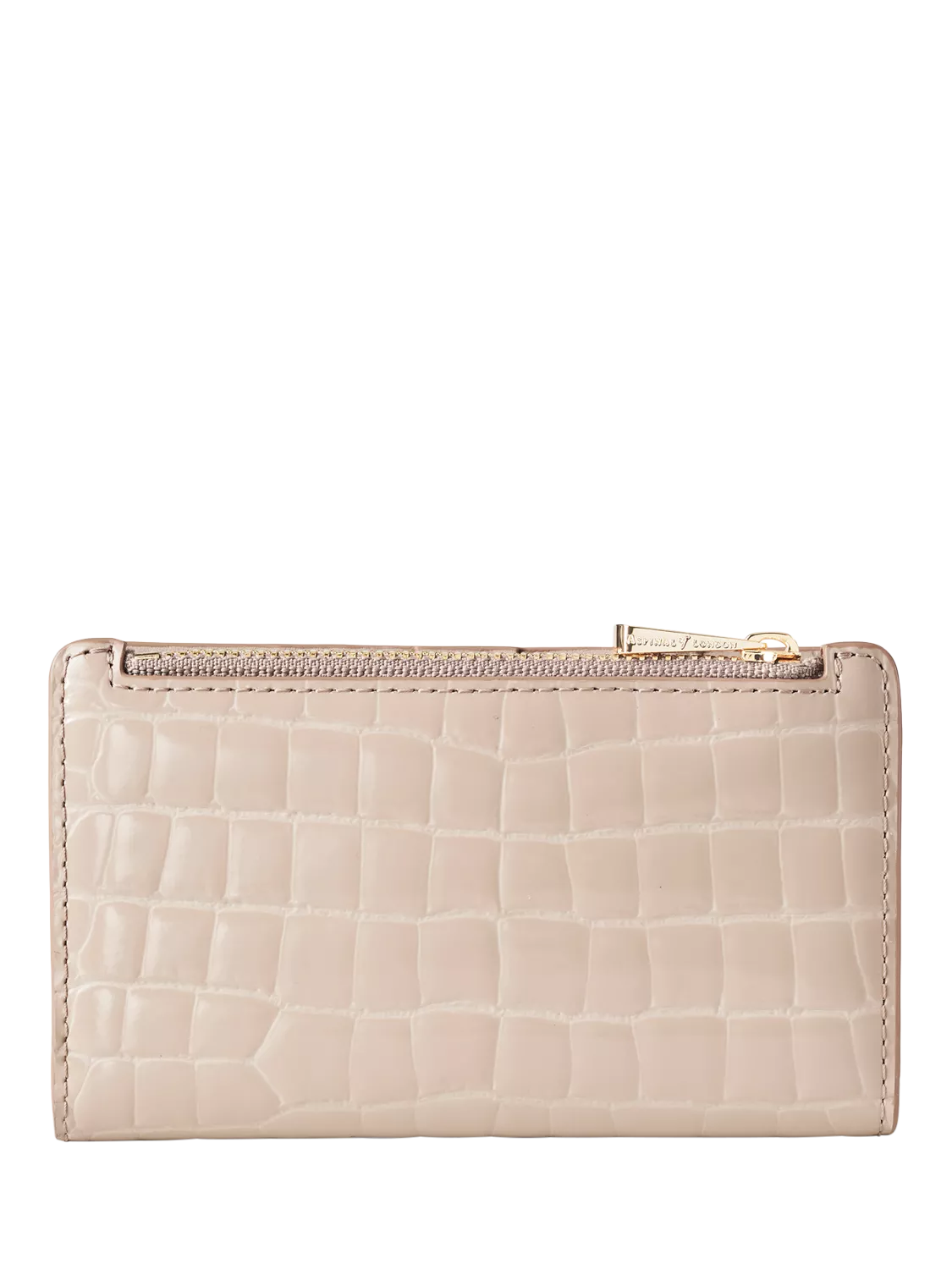 Aspinal of London Mayfair faux patent croc purse - British product
