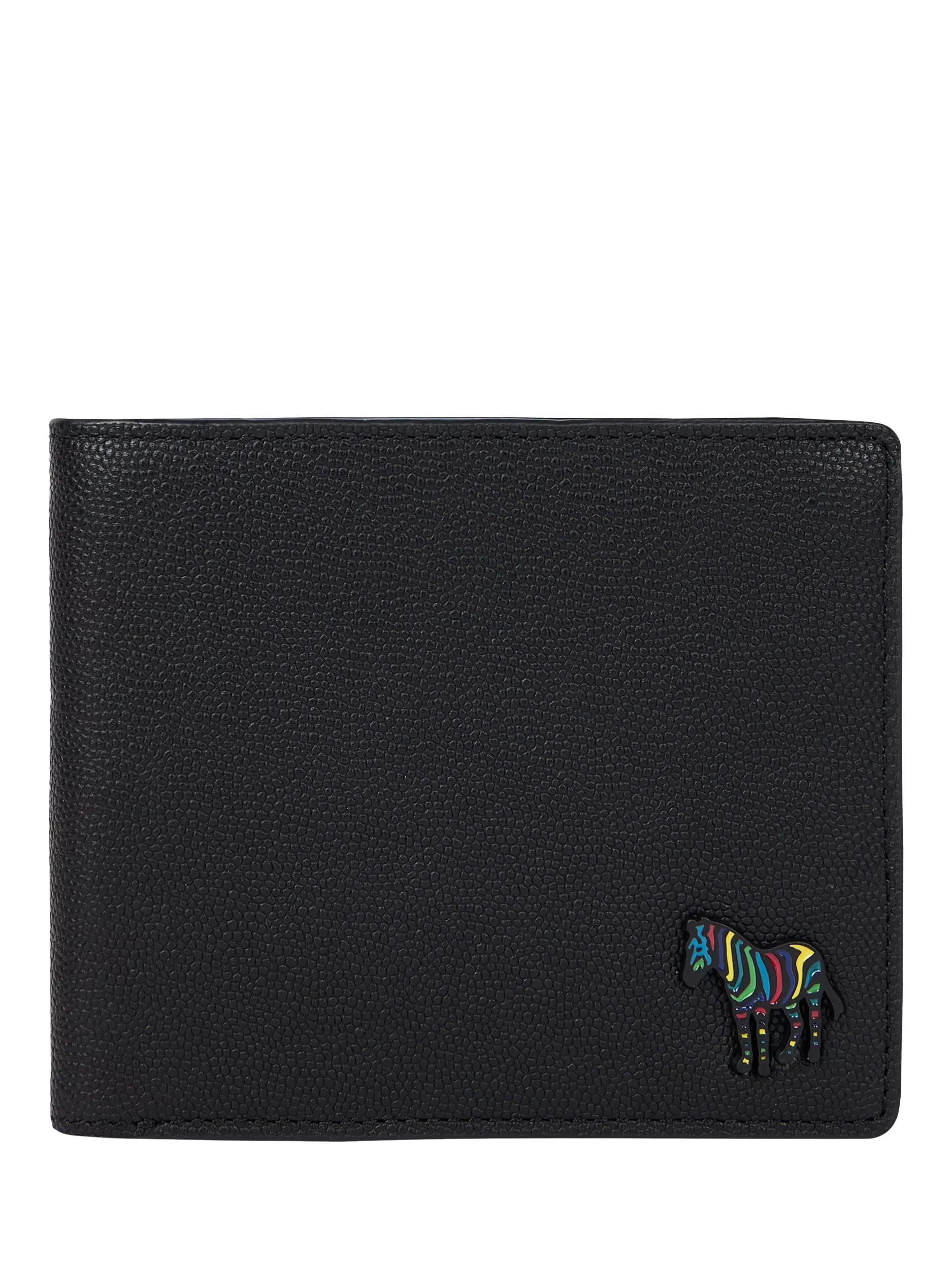 Paul Smith black zebra leather wallet - British product