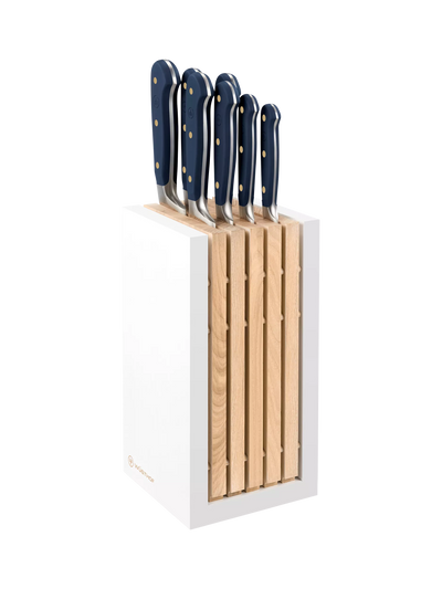 John Lewis WÜSTHOF Classic Filled Ash Wood Knife Block Set, 8 Piece, Wild Blueberry- Buy online at McGrocer