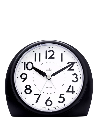 John Lewis Acctim Analogue Jumbo Alarm Clock, Black- Buy online at McGrocer