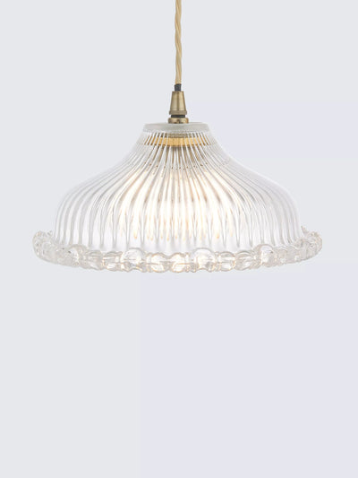 John Lewis John Lewis Amelie Ribbed Glass Ceiling Light Shade- Buy online at McGrocer