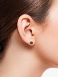 Be-Jewelled Baltic amber stud earrings in sterling silver (British brand)