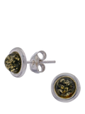 Be-Jewelled Baltic Amber Stud Earrings