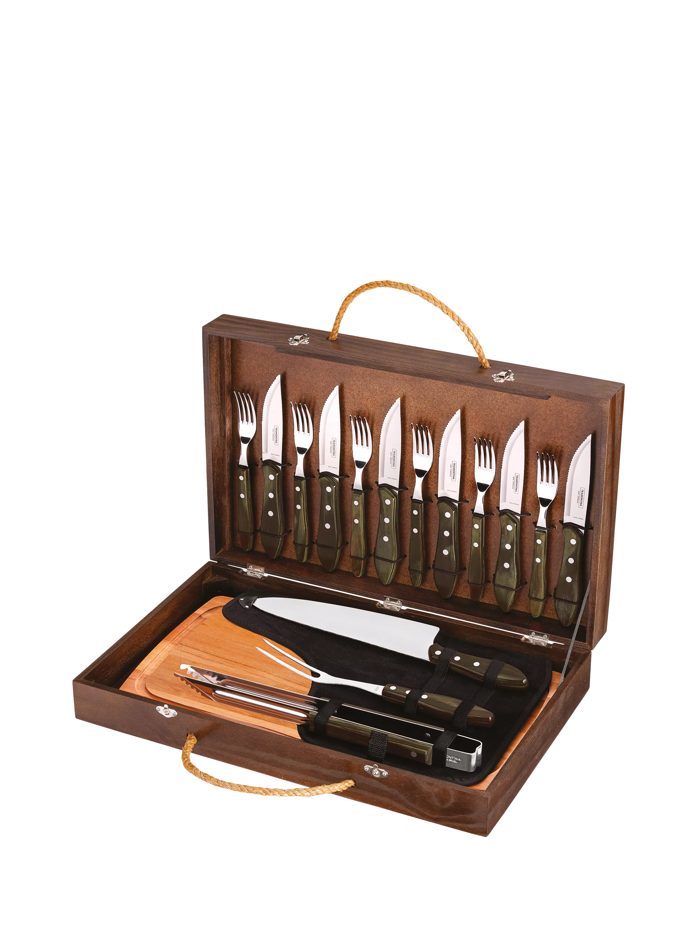 Tramontina Churrasco BBQ gift set 17 pieces - British product