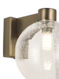 John Lewis wall light bubble glass satin bronze, imported from the UK