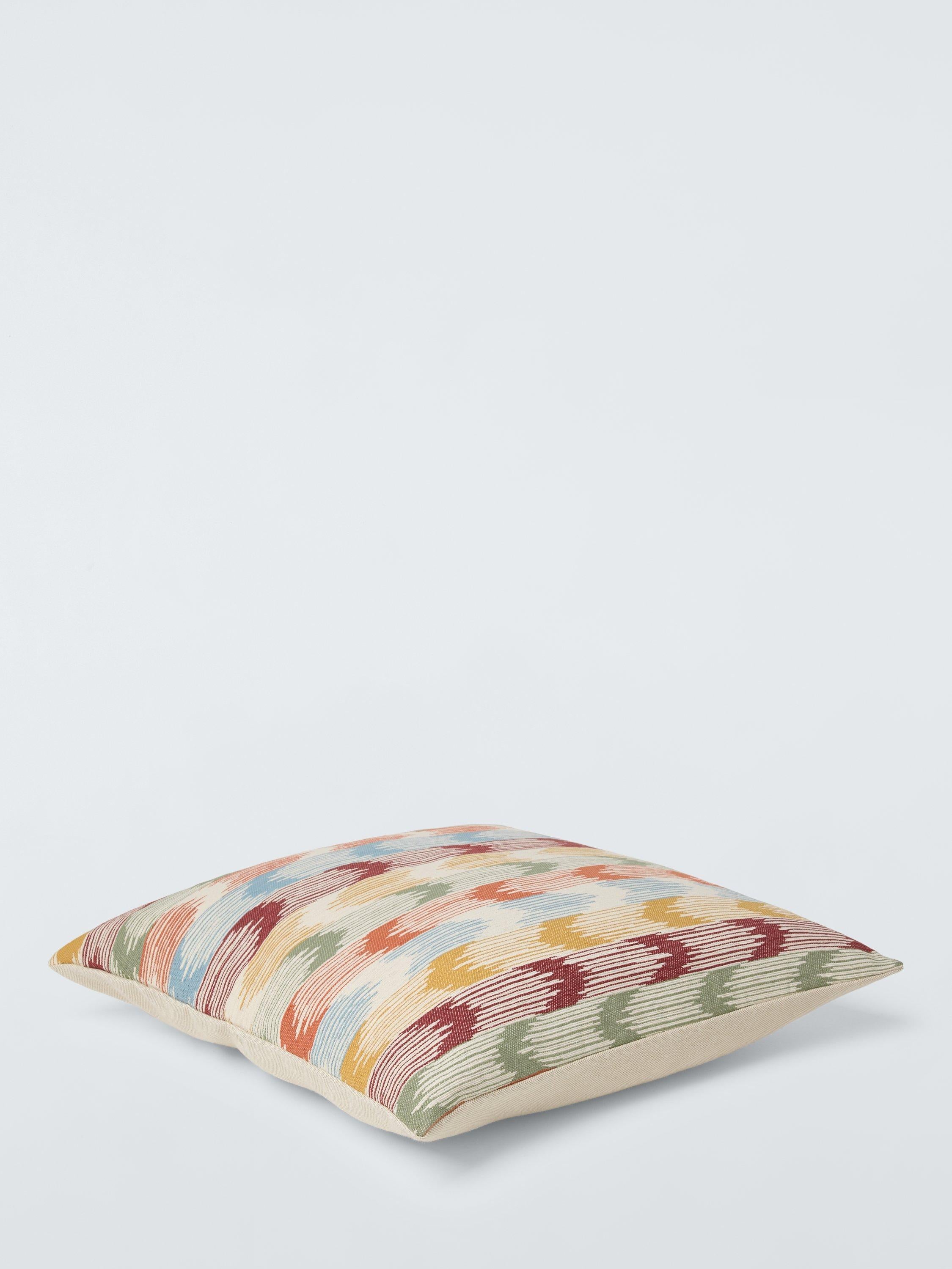 John Lewis Anika Ikat multicoloured woven fabric cushion, UK version