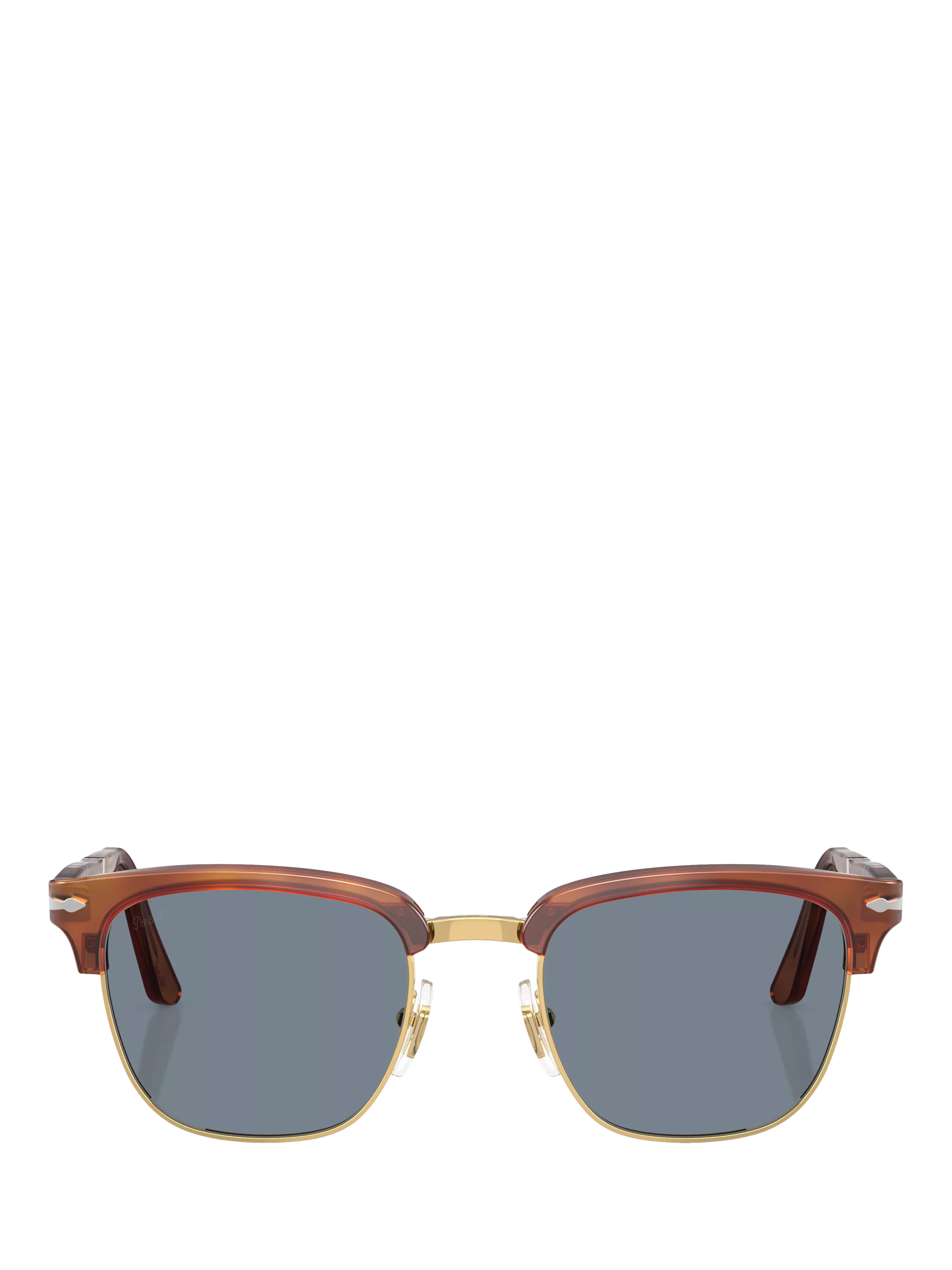 Persol square sunglasses Havana/Blue, imported from the UK