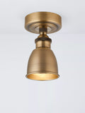 John Lewis Baldwin flush ceiling spotlight antique brass (British brand)