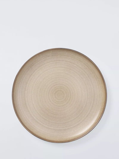 John Lewis John Lewis Farmhouse Stoneware Coupe Dinner Plate Sand 27cm- Buy online at McGrocer