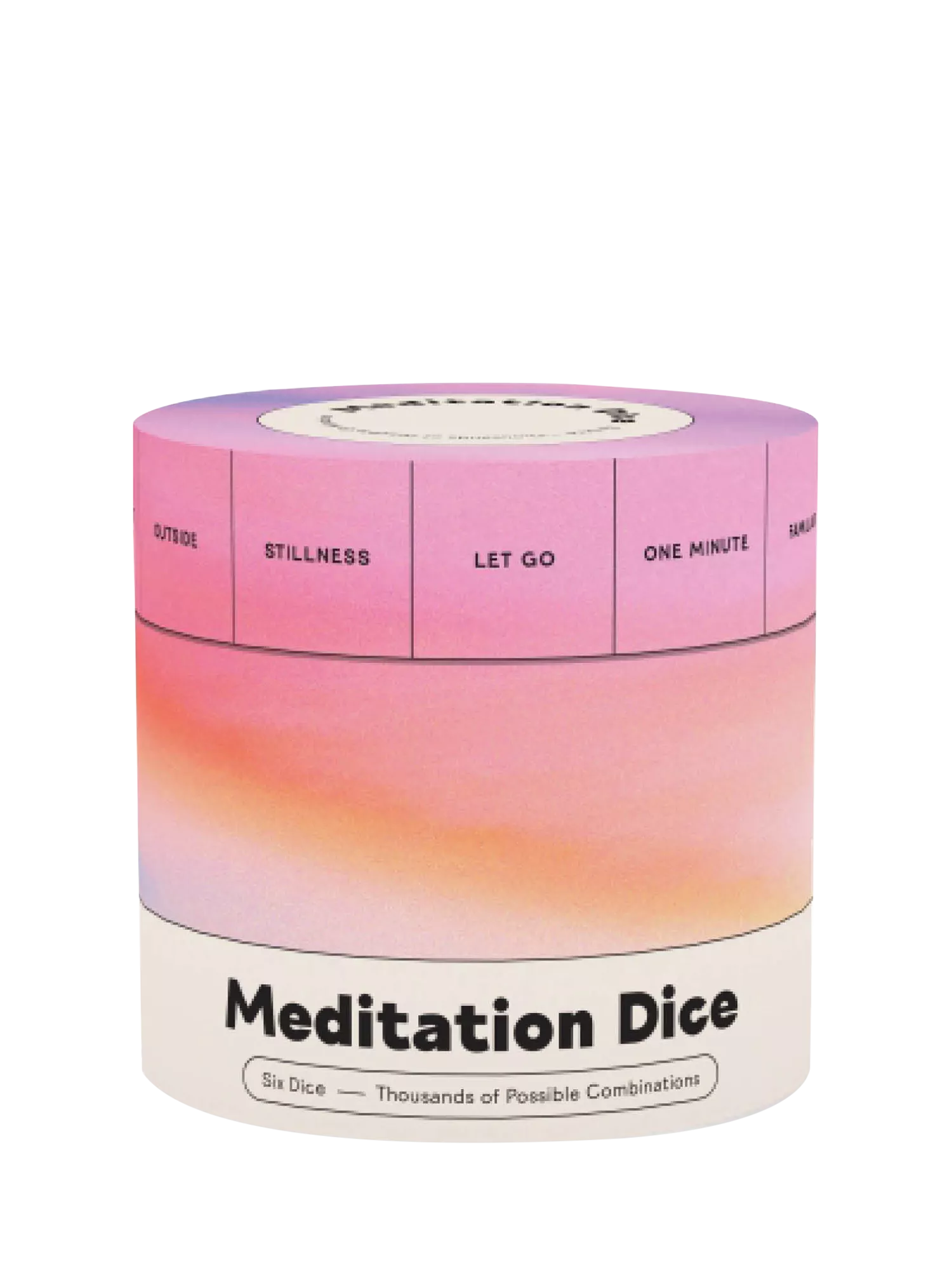 Chronicle Books Meditation Dice with six wooden dice, UK version