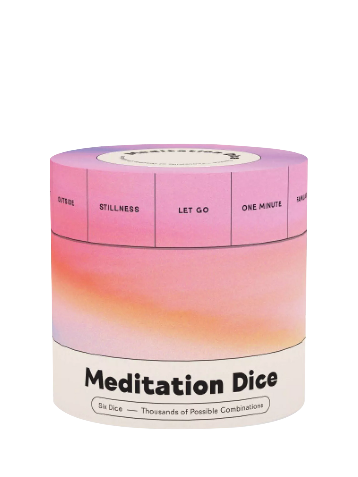 Chronicle Books Meditation Dice with six wooden dice, UK version