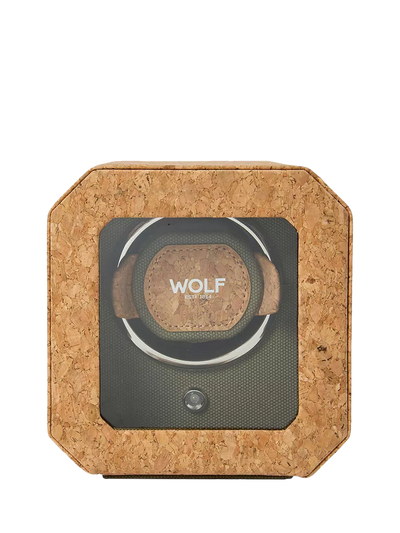 John Lewis WOLF Cortica Natural Cork 1 Module Watch Winder- Buy online at McGrocer