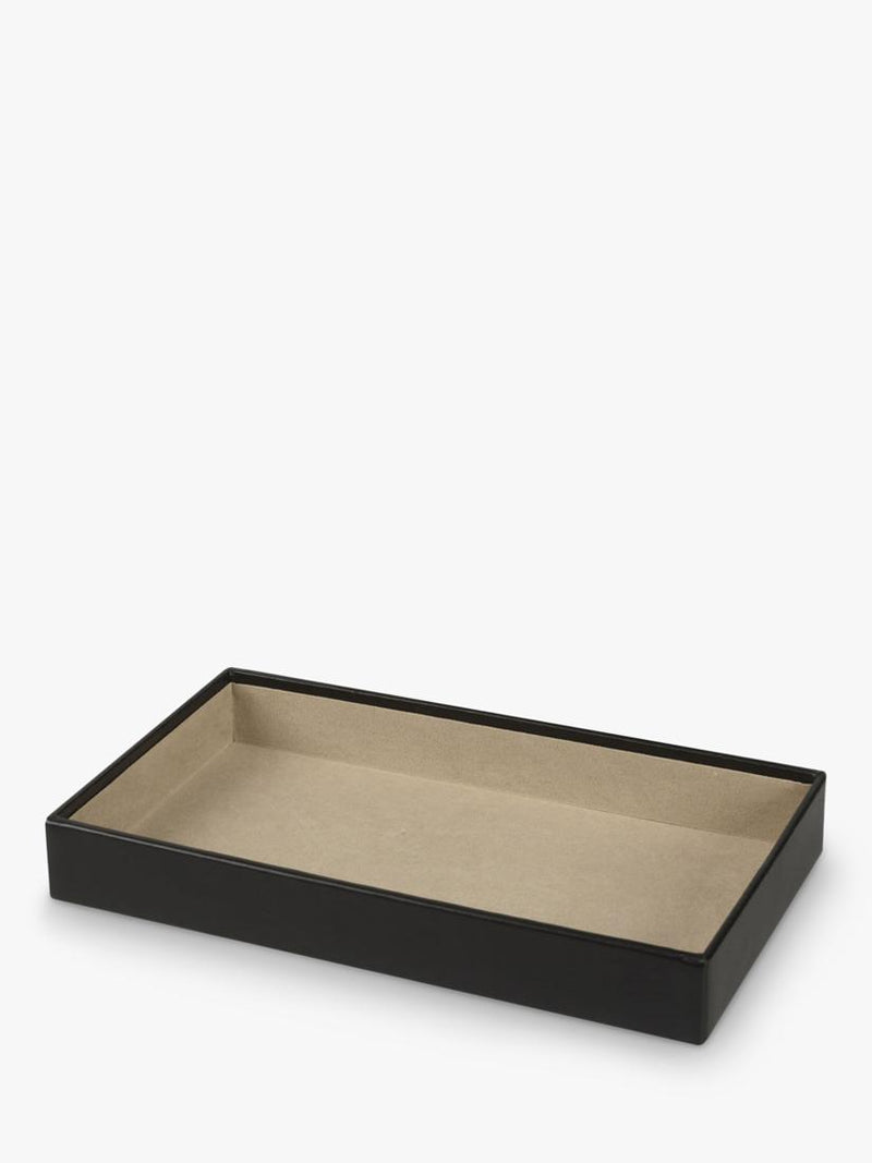WOLF Vault jewellery tray vegan leather 2 inch deep, UK version