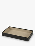 WOLF Vault jewellery tray vegan leather 2 inch deep, UK version