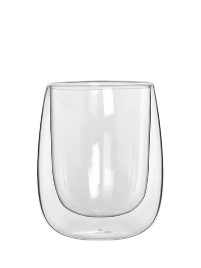 John Lewis Bialetti Verona Double Walled Coffee Glasses, Set of 2, 250ml- Buy online at McGrocer