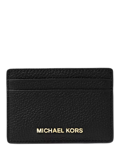 John Lewis Michael Kors Jet Set Leather Card Holder Black- Buy online at McGrocer