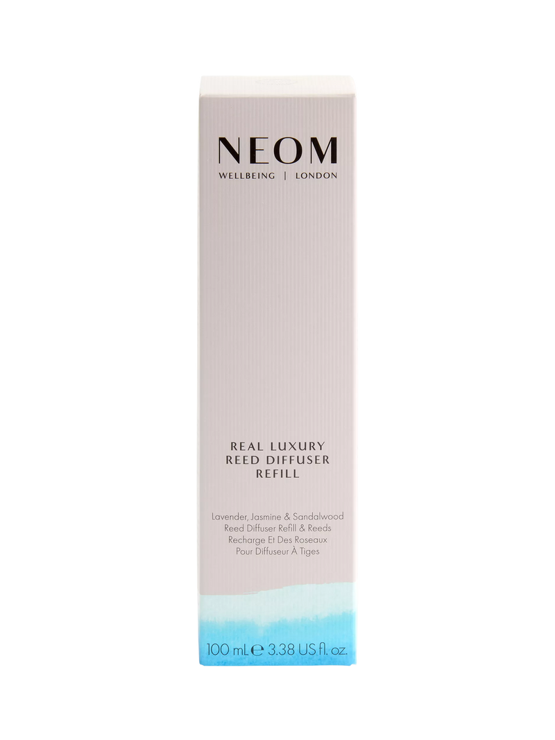 NEOM Wellbeing London Real Luxury reed diffuser refill 100ml, UK version