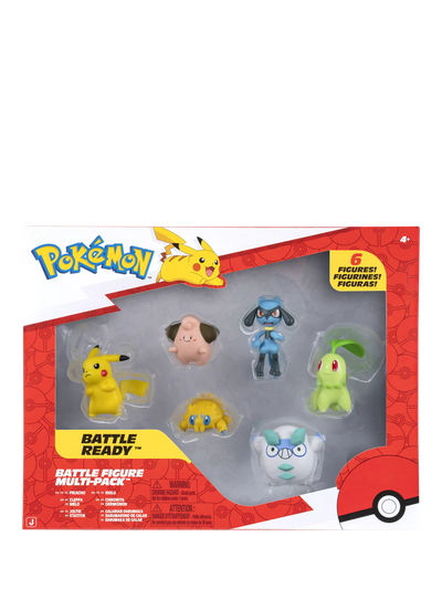 John Lewis Pokémon Battle Ready Figures 2-Inch Action Figures Pack of 6- Buy online at McGrocer