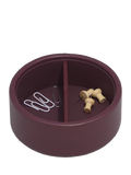 Stackers Garnet pen pot faux leather desk organiser, imported from the UK