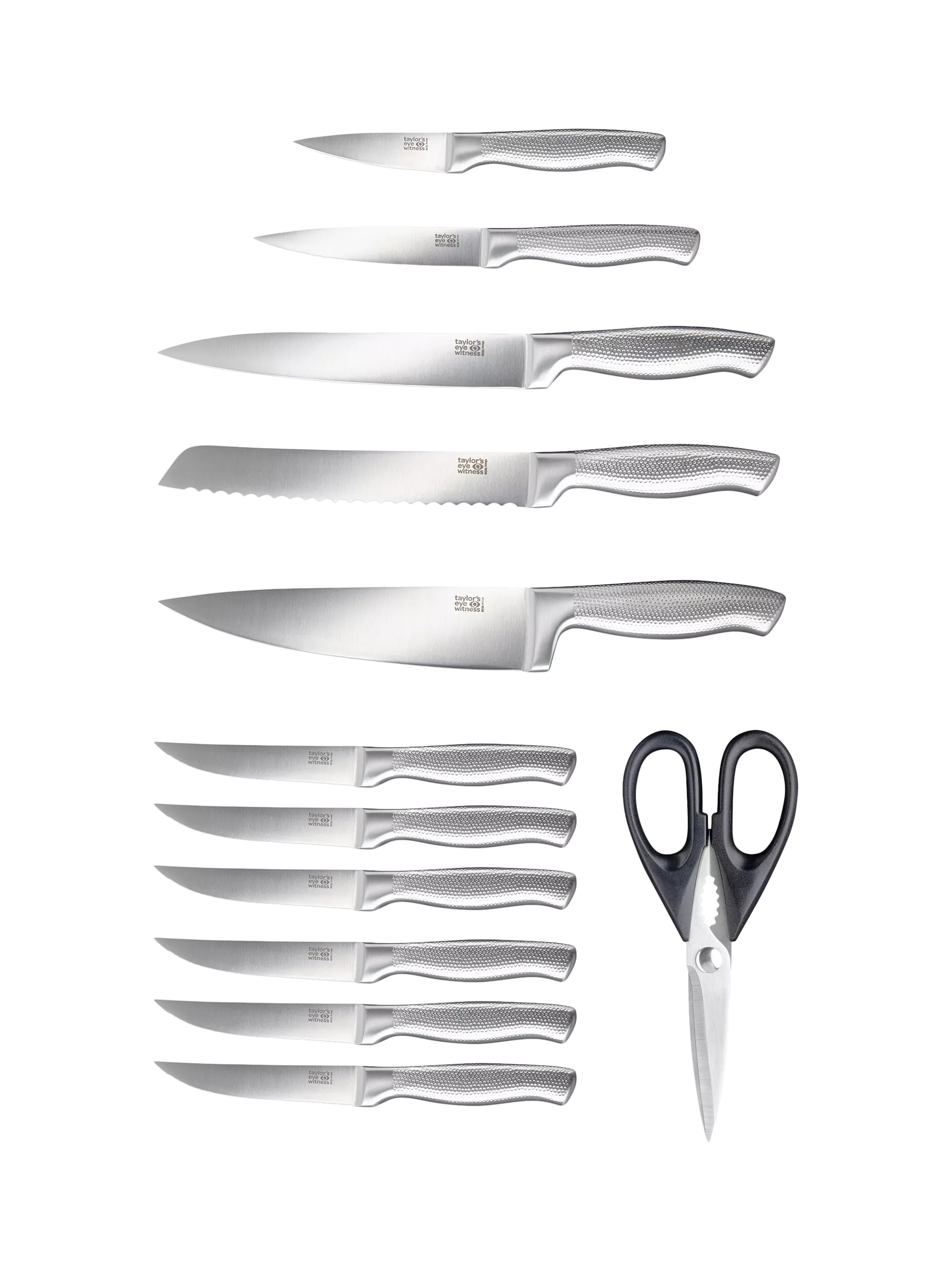 Taylor's Eye Witness knife block set 12 piece black, UK version