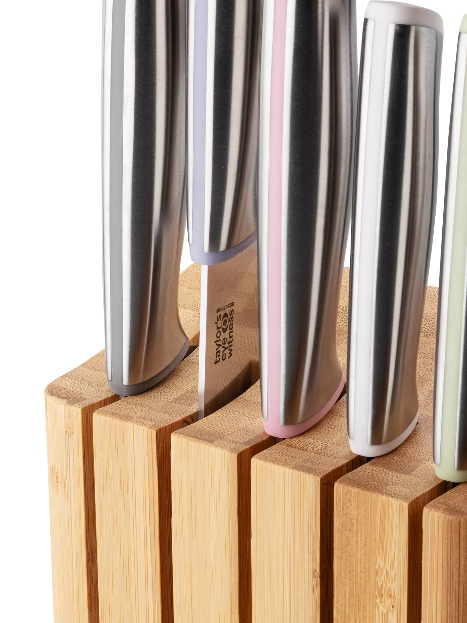 Taylor's Eye Witness Chromachef 5-piece knife block set (British brand)