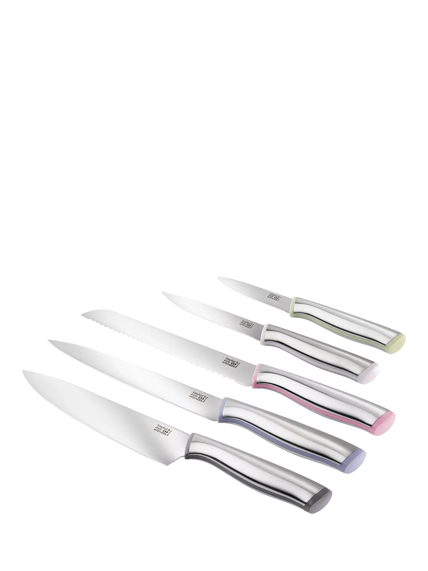 Taylor's Eye Witness Chromachef 5-piece knife block set (British brand)