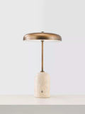 John Lewis Arden Marble Base Rechargeable LED Table Lamp, H31cm