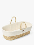 Little Green Sheep muslin Moses basket with mattress, imported from the UK