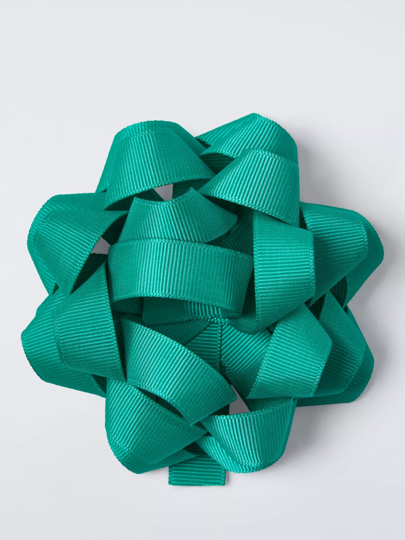 John Lewis fabric confetti gift bow green, imported from the UK