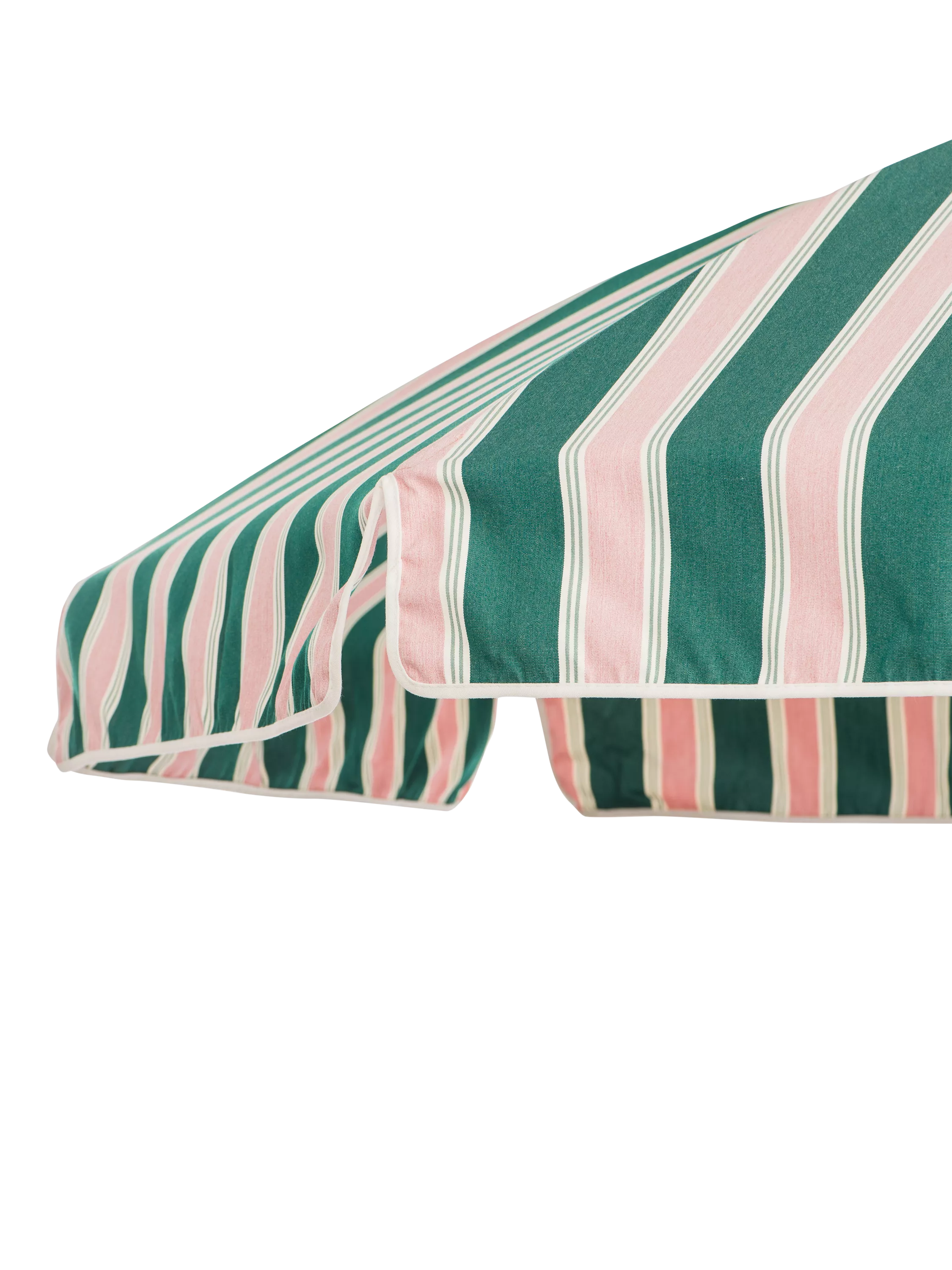 Business & Pleasure Co. striped garden parasol Bistro Green 2m, imported from the UK