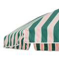 Business & Pleasure Co. striped garden parasol Bistro Green 2m, imported from the UK