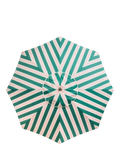 Business & Pleasure Co. striped garden parasol Bistro Green 2m, imported from the UK