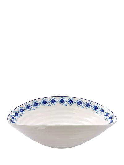 John Lewis Sophie Conran for Portmeirion Blue Porcelain Small Salad Bowl, 24cm- Buy online at McGrocer