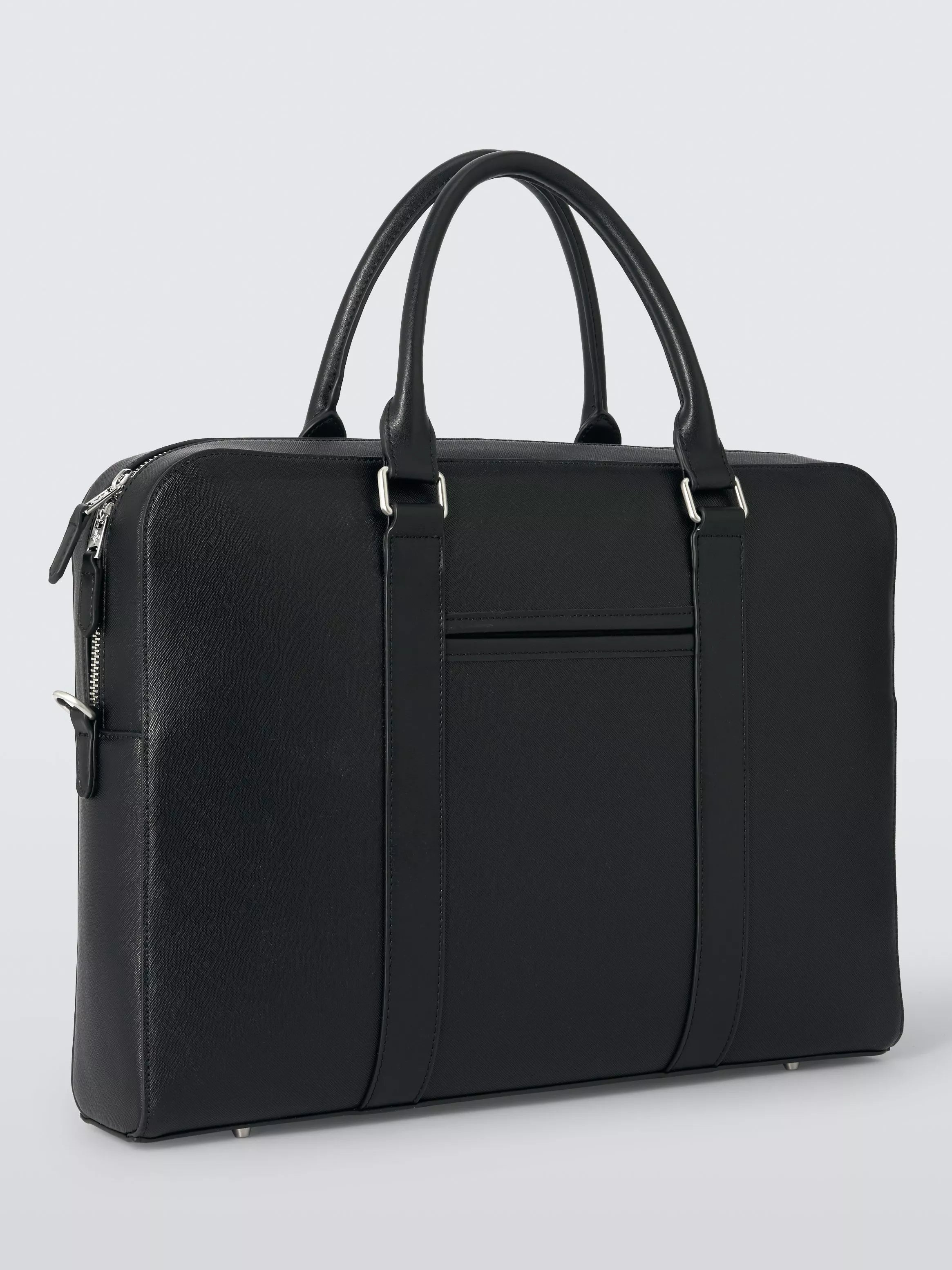John Lewis Zurich Zipped Briefcase Black - British product