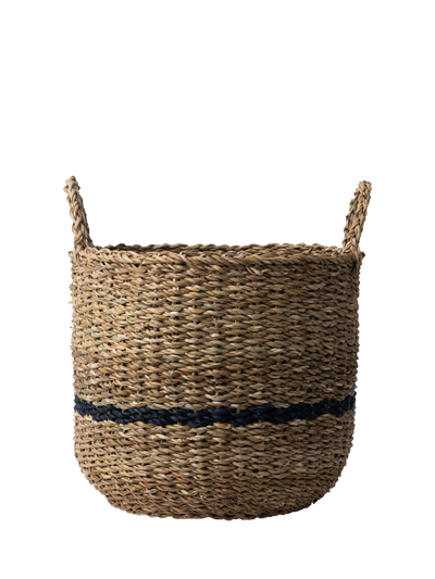 John Lewis Neptune Redford Small Round Woven Seagrass Basket, Natural, 35cm- Buy online at McGrocer