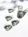 Conran Shop Fade glass carafe and 4 tumblers smoke, imported from the UK