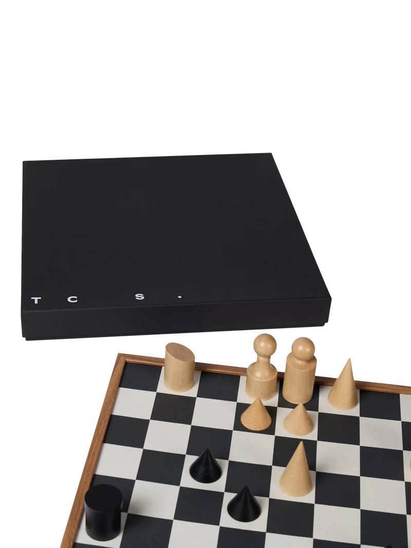 Conran Shop Milos wooden chess set black white - British product