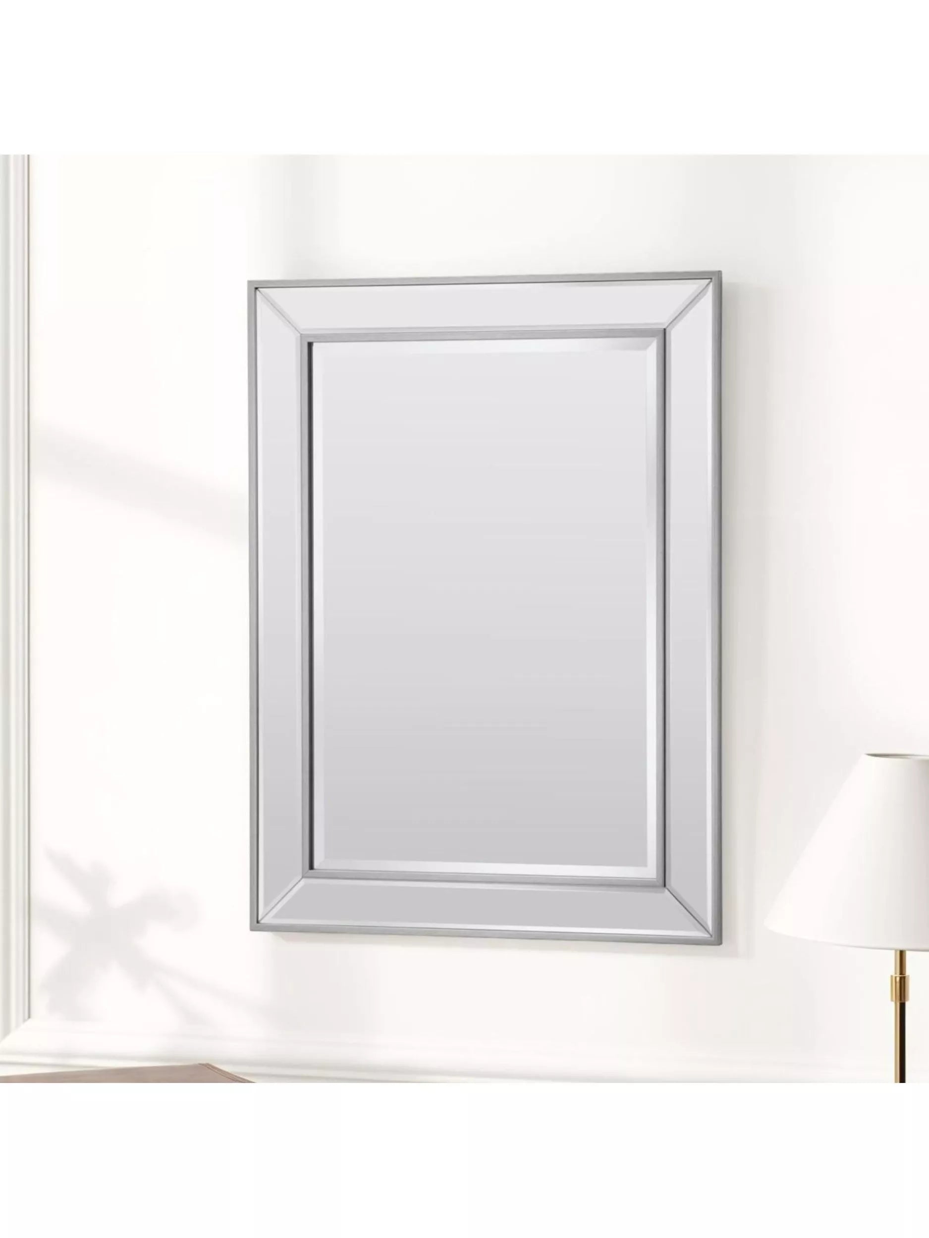 Yearn Bevelled Glass Rectangular Wall Mirror
