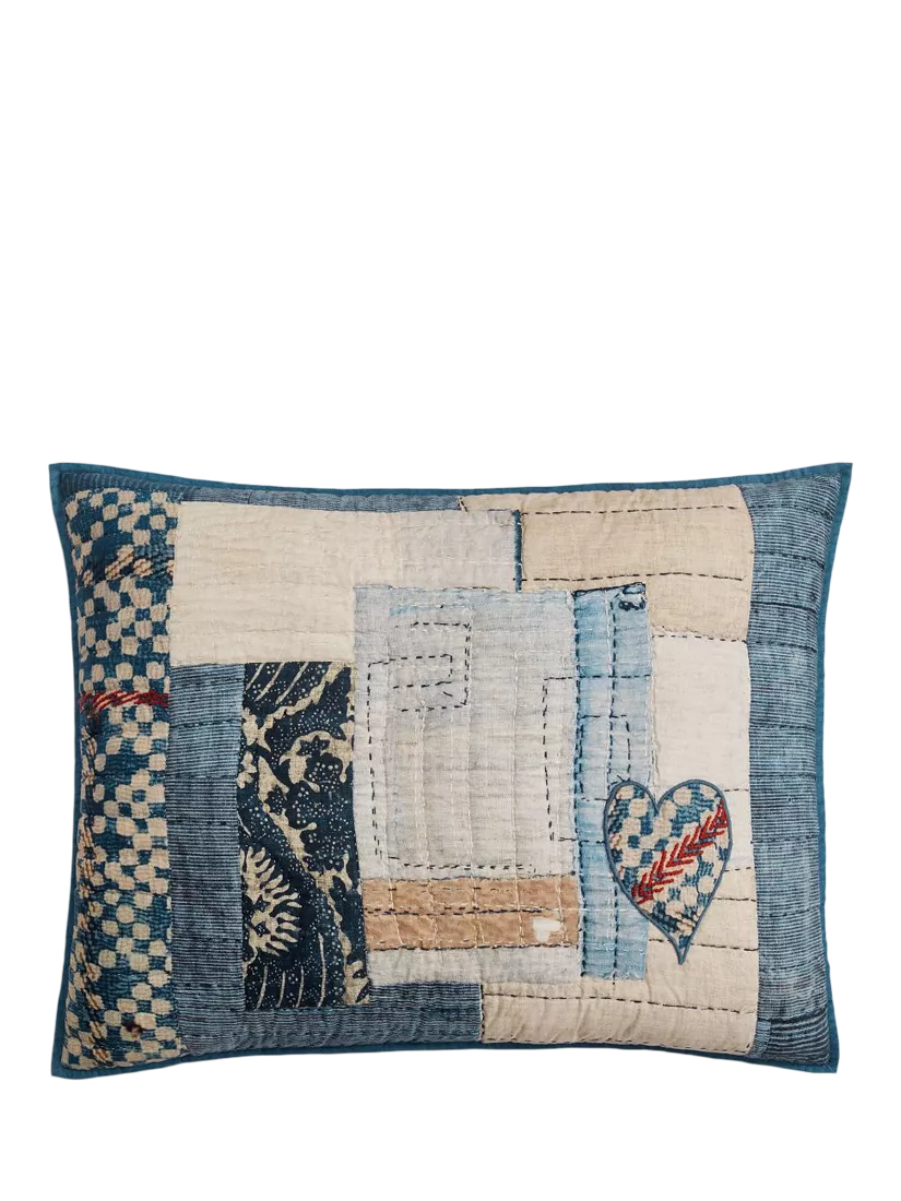 Pottery Barn Love reversible quilted bedspread kingsize, UK version