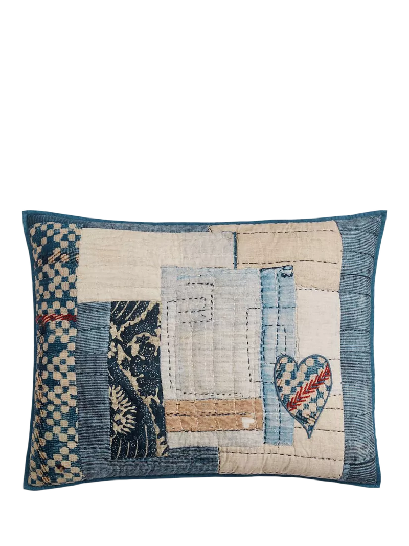 Pottery Barn Love reversible quilted bedspread kingsize, UK version