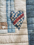 Pottery Barn Love reversible quilted bedspread kingsize, UK version