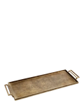 Pottery Barn rustic rectangular aluminium tray, imported from the UK