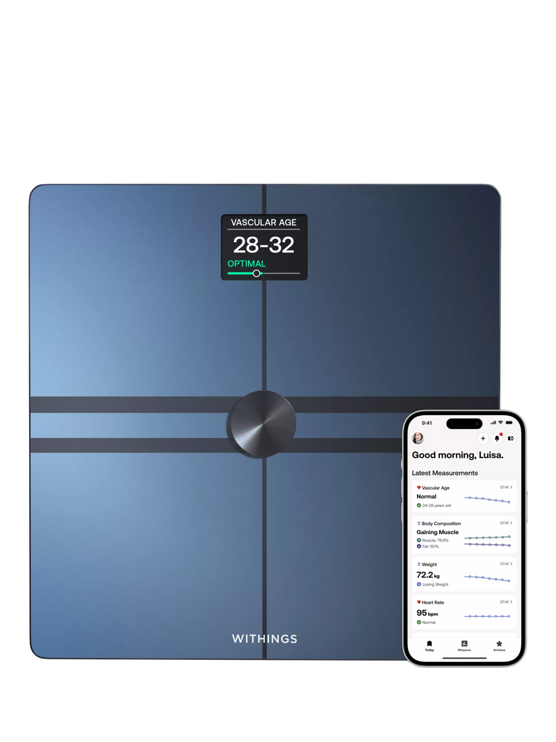 Withings Body Comp smart bathroom scale with body composition tracking, UK version